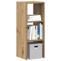 Boekenkast stapelbaar 30x30x80 cm bewerkt hout artisanaal eiken
