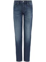 Emporio Armani jean slim à taille basse - Bleu