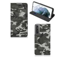 Samsung Galaxy S21 FE | Hoesje met Magneet | Army Light