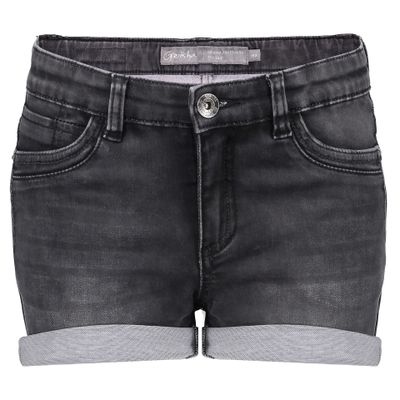Geisha Meisjes short - Zwart denim
