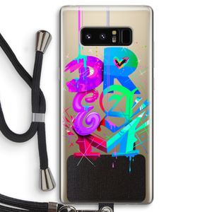 Dream: Samsung Galaxy Note 8 Transparant Hoesje met koord