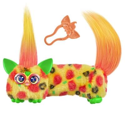 Furby DJ Furblets Pepp-Oh-Roni, Mini elektronische knuffel, kinderspeelgoed, 45 geluiden en muziek, vanaf 6 jaar