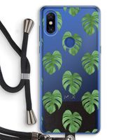 Monstera leaves: Xiaomi Mi Mix 3 Transparant Hoesje met koord