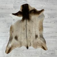 Geitenhuid bruin wit 85x75cm
