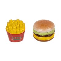 Out of the Blue Peper en zout stel - hamburger en friet - keramiek - cadeau setje   -