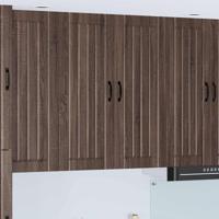 Keukenkast aan de muur met de deur Bruin Eiken 80 x 31 x 100 cm