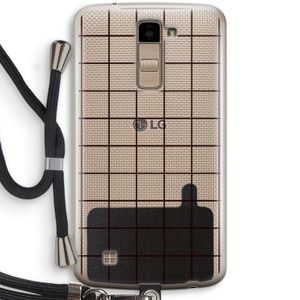 Rooster: LG K10 (2016) Transparant Hoesje met koord