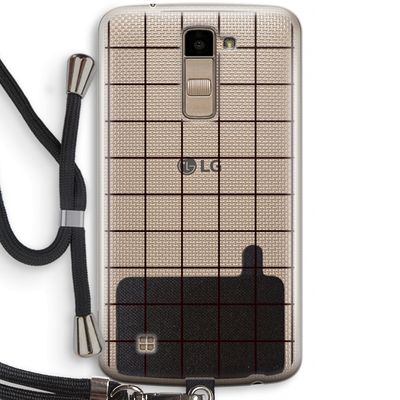 Rooster: LG K10 (2016) Transparant Hoesje met koord