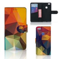 Huawei P10 Lite | Book Case | Polygon Color
