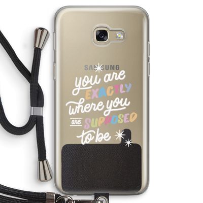 Right Place: Samsung Galaxy A5 (2017) Transparant Hoesje met koord