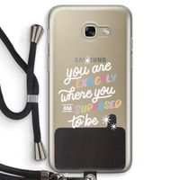 Right Place: Samsung Galaxy A5 (2017) Transparant Hoesje met koord
