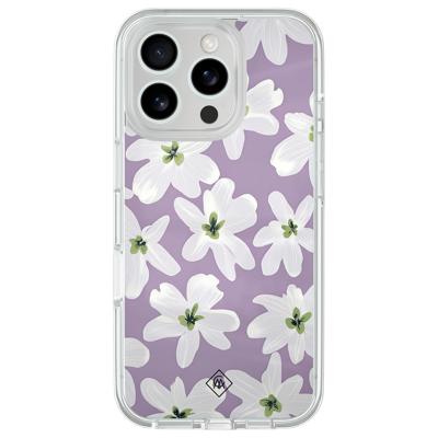 iPhone 16 Pro hybride hoesje - Lavender blossoms