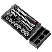 Facom Module 6-kant Metrische Doppen | 1/2” - 23 Stuks - S.161B - MOD.S161-36PB