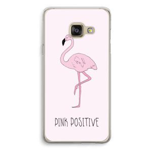 Pink positive: Samsung Galaxy A3 (2016) Transparant Hoesje