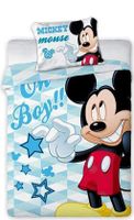 Disney Mickey Mouse dekbedovertrek Oh boy 100 x 135 cm blauw - thumbnail