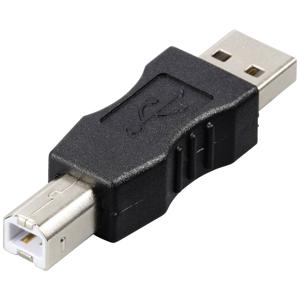 Renkforce USB 2.0 Adapter [1x USB-A 2.0 stekker - 1x USB-B 2.0 stekker] rf-usba-03 Vergulde steekcontacten