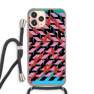 Skew Blush 2: iPhone 11 Pro Transparant Hoesje met koord