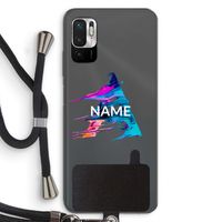 Abstract Spectrum: Xiaomi Redmi Note 10 5G Transparant Hoesje met koord