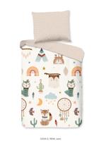 Good Morning Peuter dekbedovertrek "tipi-tenten / boho" - Zand - (120x150 cm) - Katoen