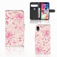 Apple iPhone Xr Hoesje Pink Flowers Apple iPhone Xr Hoesje Pink Flowers