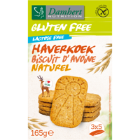 Haverkoekjes naturel glutenvrij 165 Gram