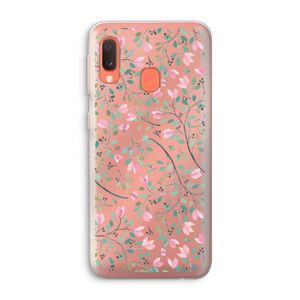 Sierlijke bloemen: Samsung Galaxy A20e Transparant Hoesje