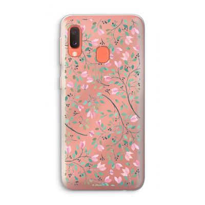 Sierlijke bloemen: Samsung Galaxy A20e Transparant Hoesje