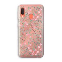Sierlijke bloemen: Samsung Galaxy A20e Transparant Hoesje