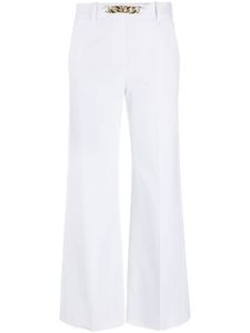 Valentino Garavani pantalon ample à détail VLogo - Blanc