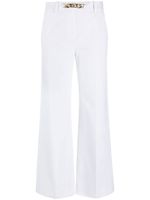 Valentino Garavani pantalon ample à détail VLogo - Blanc - thumbnail