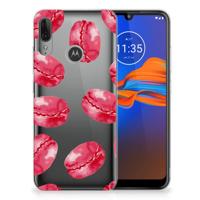 Motorola Moto E6 Plus | Siliconen Case | Pink Macarons