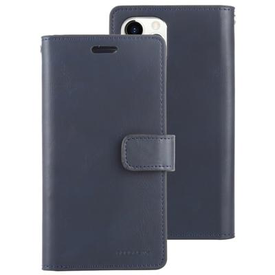 Voor iPhone 11 Pro kwik GOOSPERY MANSOOR horizontale Flip lederen draagtas met houder & kaartsleuven & portemonnee (Navy)