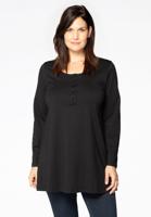 Yoek Tuniek flare knopen | Zwart | Maat 58/60