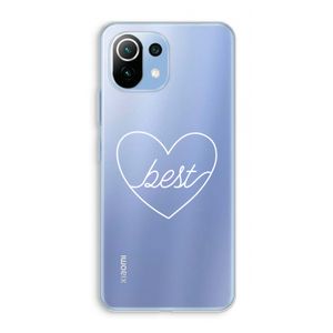 Best heart pastel: Xiaomi Mi 11 Lite Transparant Hoesje