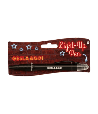 Light up pen geslaagd