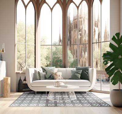 Tapijt pvc panot barcelona mozaïek