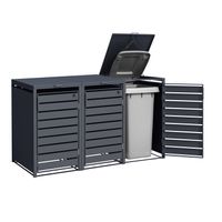 4gardenz® Containerombouw Modulair - Kliko Ombouw Berging - Hoogwaardig Materiaal - Weerbestendig - Antraciet