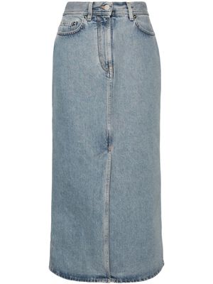 LouLou de Saison jupe en jean à taille haute - Bleu