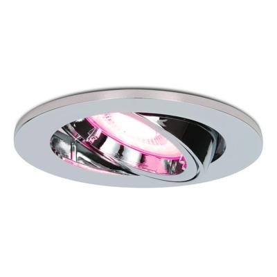 Maya - Smart inbouwspot - IP20 voor binnen - 5,5 Watt 345 Lumen - Kantelbaar - Wifi + Bluetooth - RGBWW - GU10 - Google Home, Amazon Alexa en Siri - Chroom