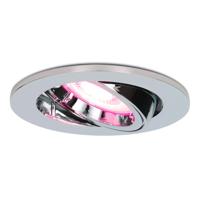 Maya - Smart inbouwspot - IP20 voor binnen - 5,5 Watt 345 Lumen - Kantelbaar - Wifi + Bluetooth - RGBWW - GU10 - Google Home, Amazon Alexa en Siri - Chroom
