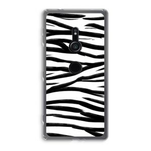 Zebra pattern: Sony Xperia XZ2 Transparant Hoesje
