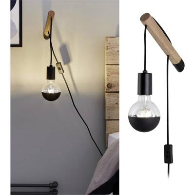 Paulmann 78914 Wandlamp LED E27 Hout, Zwart