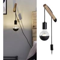 Paulmann 78914 Wandlamp LED E27 Hout, Zwart