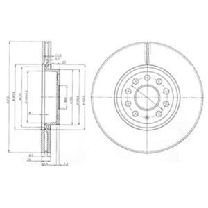 Delphi Diesel Remschijf BG3953