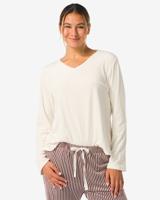 HEMA Dames top velours creme (creme)