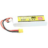 LemonRC LiPo accupack 7.4 V 850 mAh Aantal cellen: 2 35 C Softcase XT30