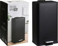 Excellent Houseware Pedaalemmer IJzer 30L Zwart