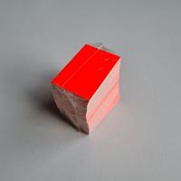 Prijskaart blanco fluor rood 8x12cm100