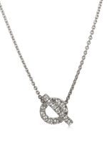 Hermès Pre-Owned collier Finesse en or blanc 18ct serti de diamants - Argent