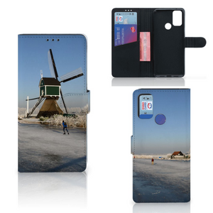 Alcatel 1S (2021) Flip Cover Schaatsers